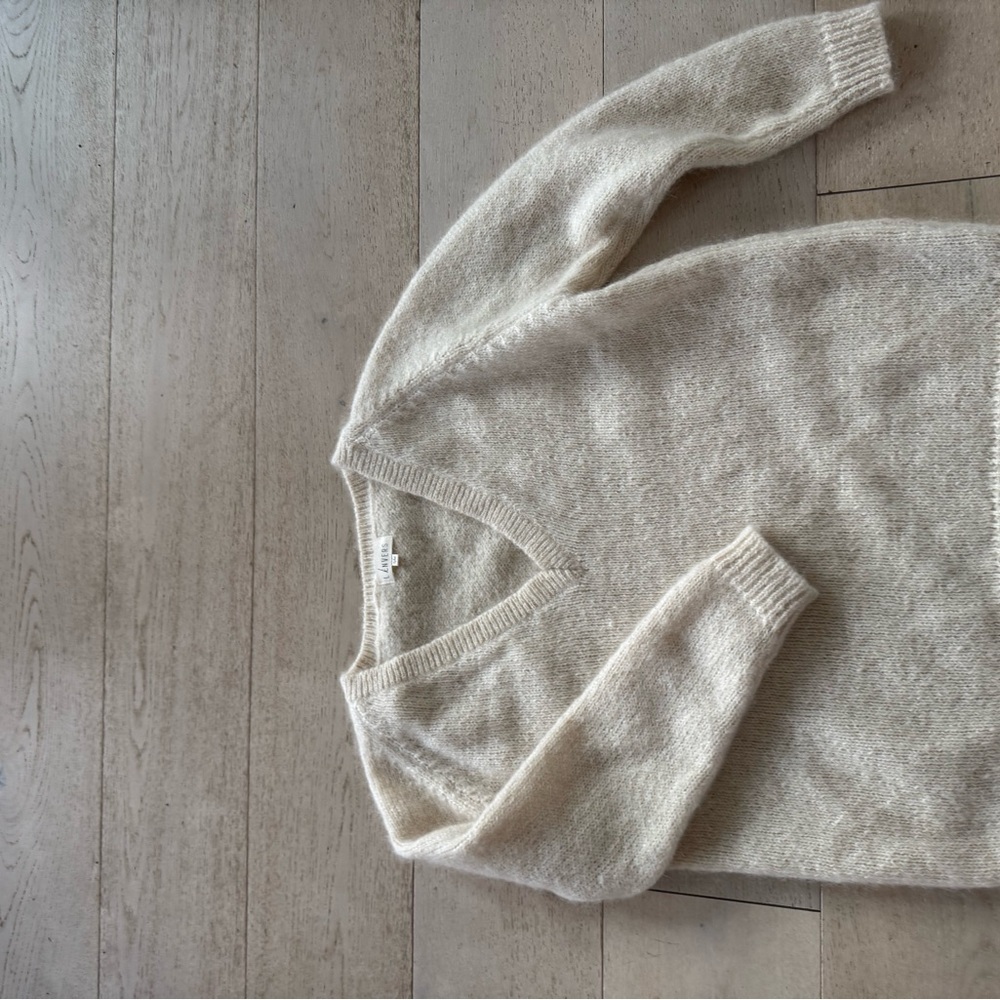 NWOT L’envers Barbara Sweater ivory  Size S/M - Picture 6 of 11